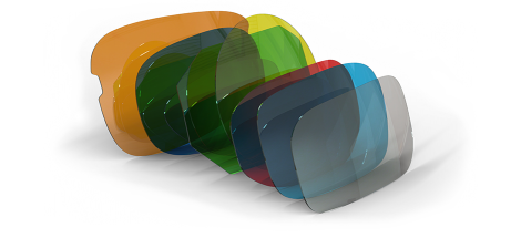 Glasses Lens array in Grey Blue Red Green Yellow Orange | American Polarizers, Inc.