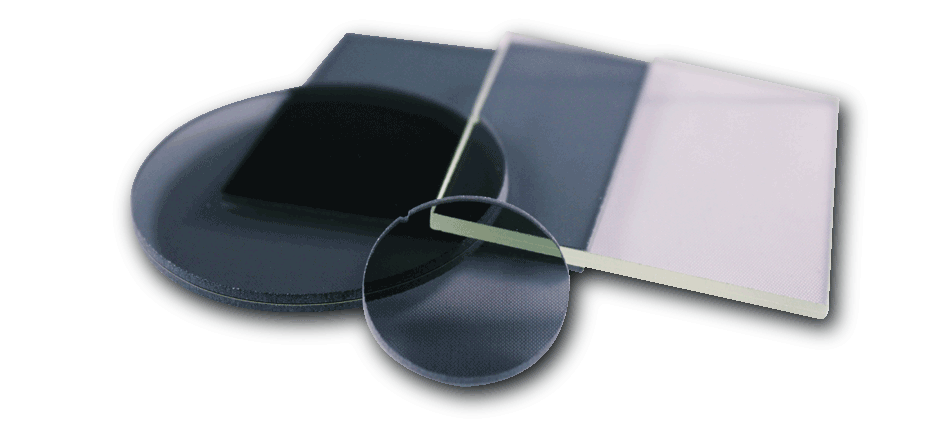 Stack of 4 Circular and Square shaped filters | American Polarizers, Inc.